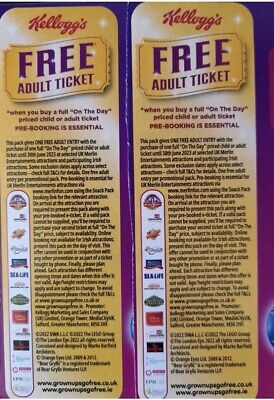 2 X 2 For 1 Entry Voucher For Alton Tower Legoland Ticketsno Booking ...
